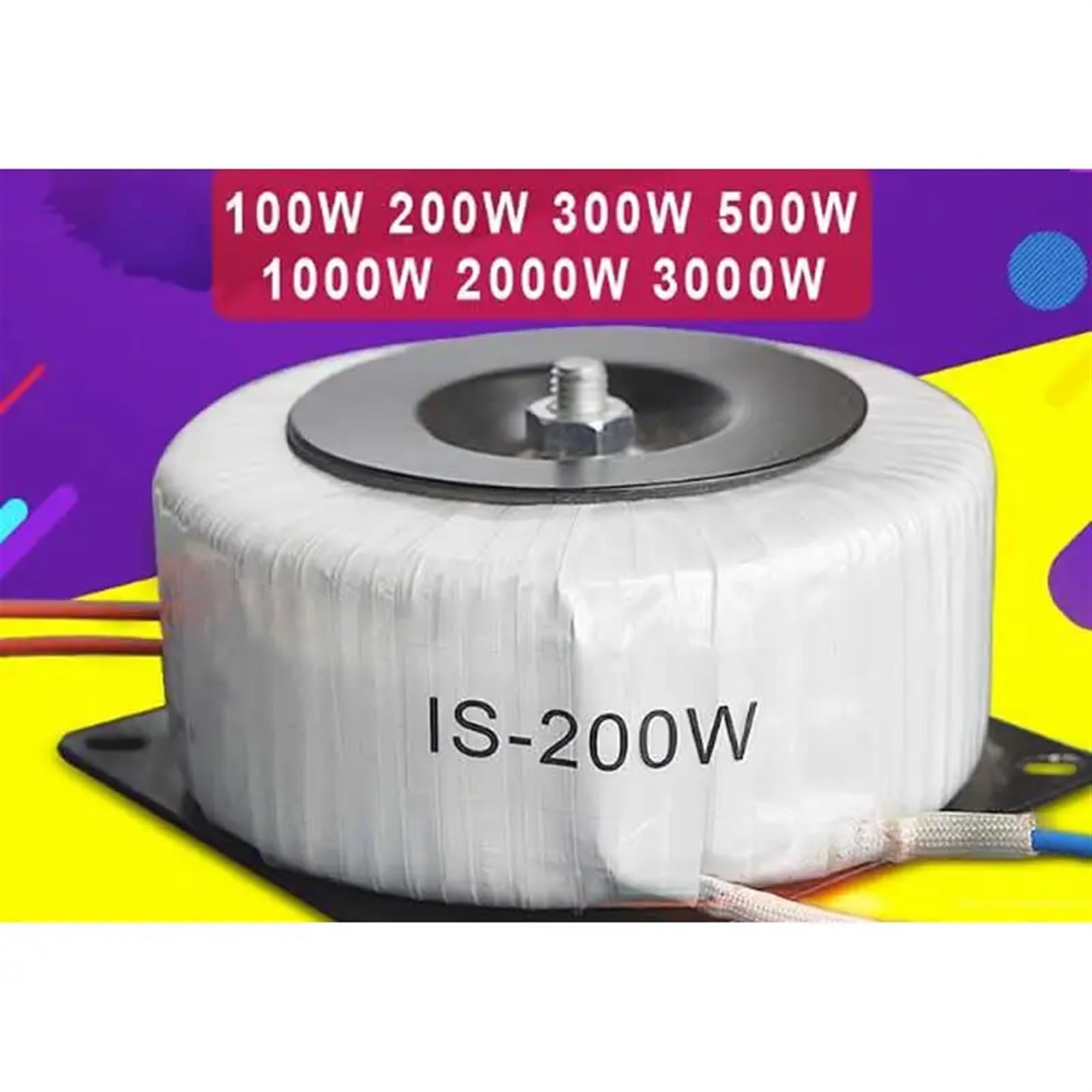 Trasformatore di Isolamento da 220 V a 220 V a 220 V 1 a 1 trasformatore ad Anello di Sicurezza monofase a Bassa frequenza Bestiame Personalizzato 100 w 200 w 300 (Size : 100W)