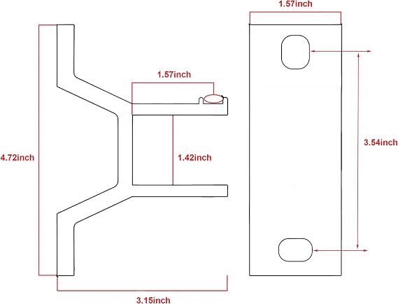 ALEKO Awning Wall Mounting Bracket for Retractable Awning | White Replacement |HBRAWNING
