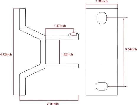 ALEKO Awning Wall Mounting Bracket for Retractable Awning | White Replacement |HBRAWNING