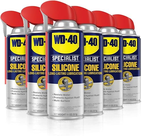 Miniatura 13 de WD-40 Specialist Lubricante de silicona con spray de pajilla inteligente de dos maneras, paquete doble, 11 OZ