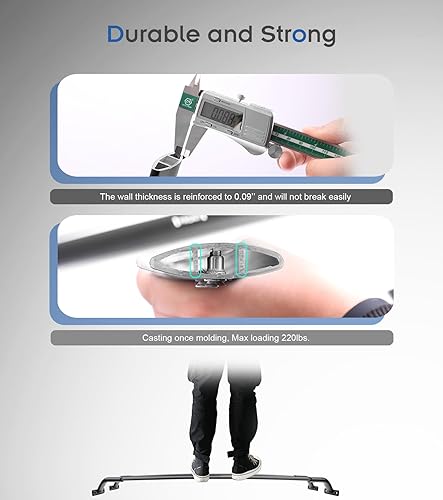 Vista 16 de Barras transversales con cerradura para Hyundai Santa Cruz 2021-2025, se adapta a modelos con rieles laterales, rieles cruzados antirrobo negros