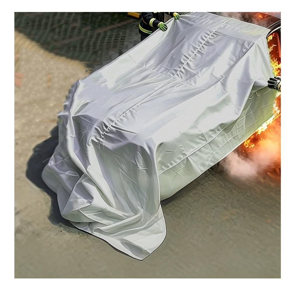 Rygcrud Manta Ignífuga De Emergencia para El Coche, El Hogar Y La Cocina - Resistencia A Temperaturas De 932/1112/1832/2192 °F, Manta De Extinción De Incendios para La Seguridad(500℃,3x4m)