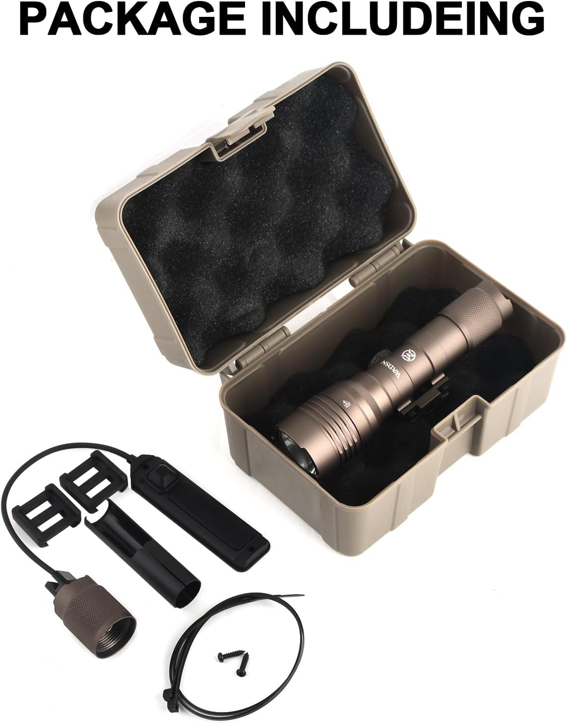 900 High Lumens Tactical Flashlights with Dual Function Pressure Switch, with Strobe/Constant/Momentary Modes