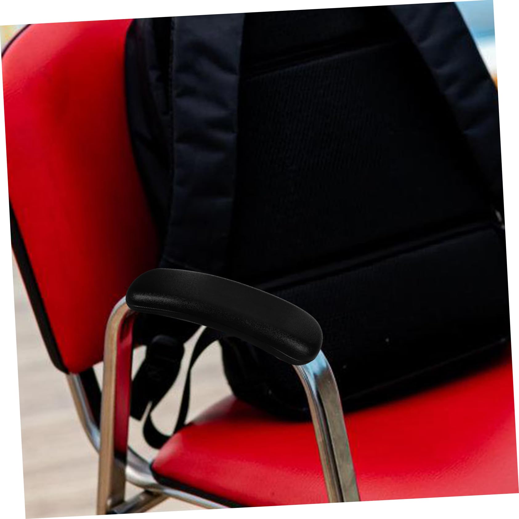 PU Material Bürostuhl Armlehnen Ersatzpolster Komfortable Verstellbare Armauflage für Drehstuhl Passend für Bürostuhl und Schreibtischstuhl Ergonomisch Weich und Strapazierfähig