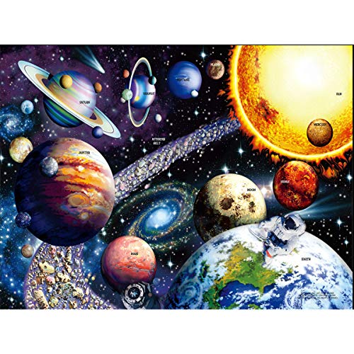 1000 Piece Jigsaw Puzzles for Adults, GLIME Space Puzzles Solar System...