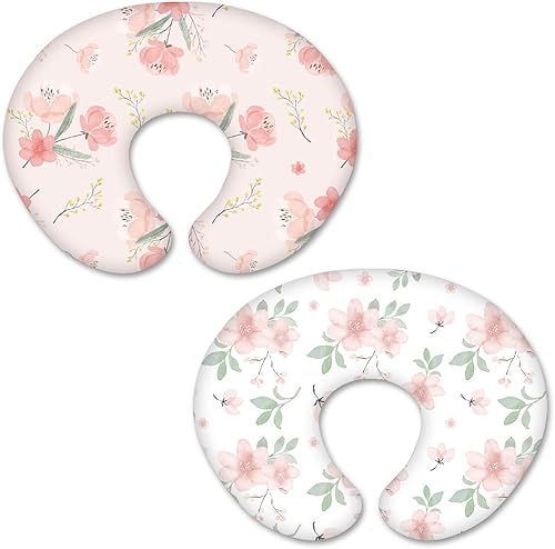 BROLEX Juego de 2 fundas elásticas de almohada de lactancia ajustadas para madres que amamantan, ultrasuaves y transpirables para almohada de