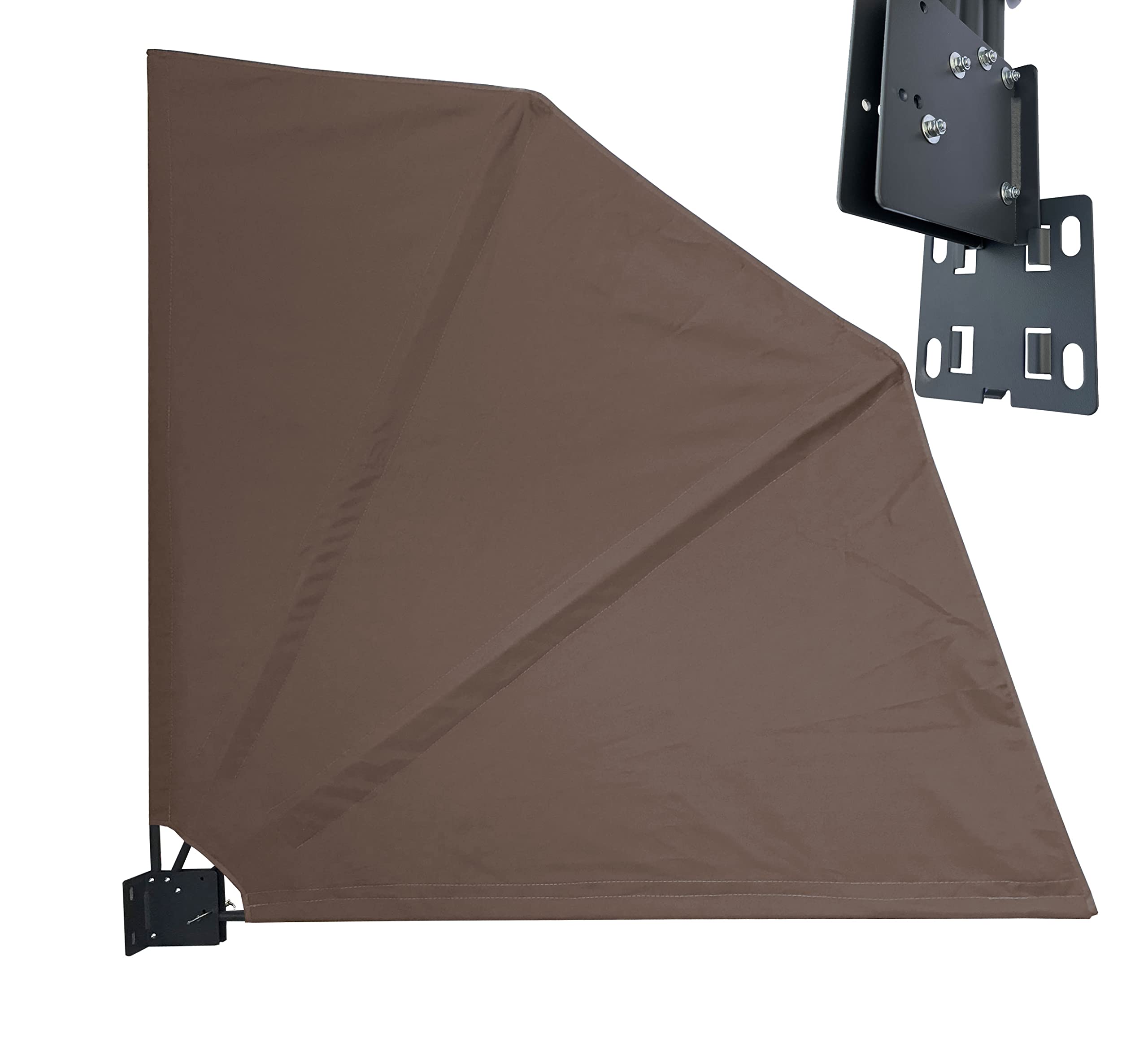 QUICK STAR Scomparti per balcone, 115 x 115 cm, colore beige, Easy Mount, protezione da sguardi indiscreti, protezione dal vento, resistente alle intemperie