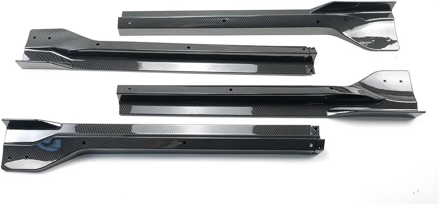 Car Side Skirt Extension Splitter A Pair Compatible with Jeep Grand Cherokee SRT/SRT8/Trackhawk 2012-2021 Plate Bumper Winglet Body Kit(Gloss Black)