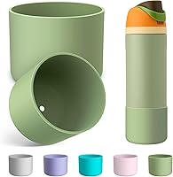 Vista 35 de 2PCS Silicone Water Bottle Boot for Owala 24oz 32oz 40oz, Anti-Slip Protective Sleeve Bottom Bumper Protector for FreeSip, Twist, and Flip Stainless
