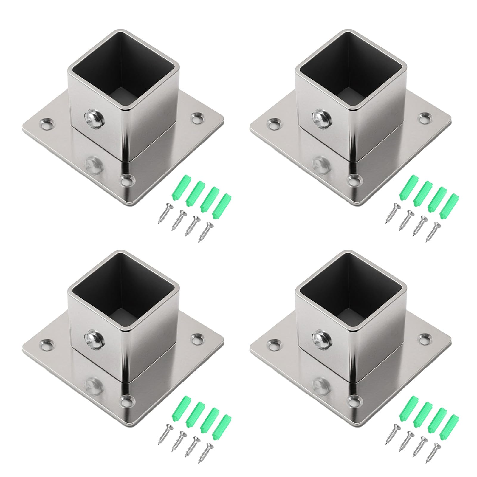 Reinforced Metal Closet Rod Holders with Erosion Flange Base Side Mount Brackets for Heavy Loads Not Clothes Rod Mount