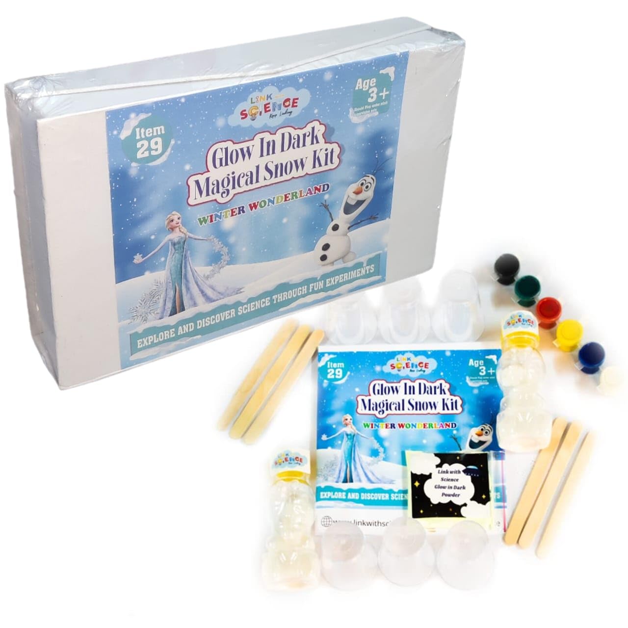 Glow in Dark Magical Snow Kit. Make Your Own Snow at Home. Perfect for Frozen Theme Party Decorations, Sensory Toys, Summer, Christmas,Science Theme Parties,Cloud,Fun and Crafts (B09ZYS1J1C) Amazon Price History, Amazon Price Tracker
