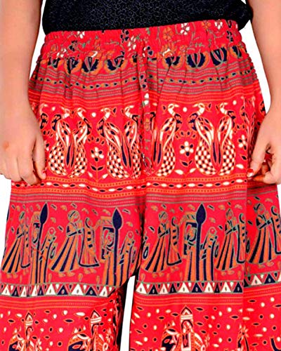 Image of Rajvila Women's Cotton Regular Fit Printed Palazzo for Women (P38NT 0007)