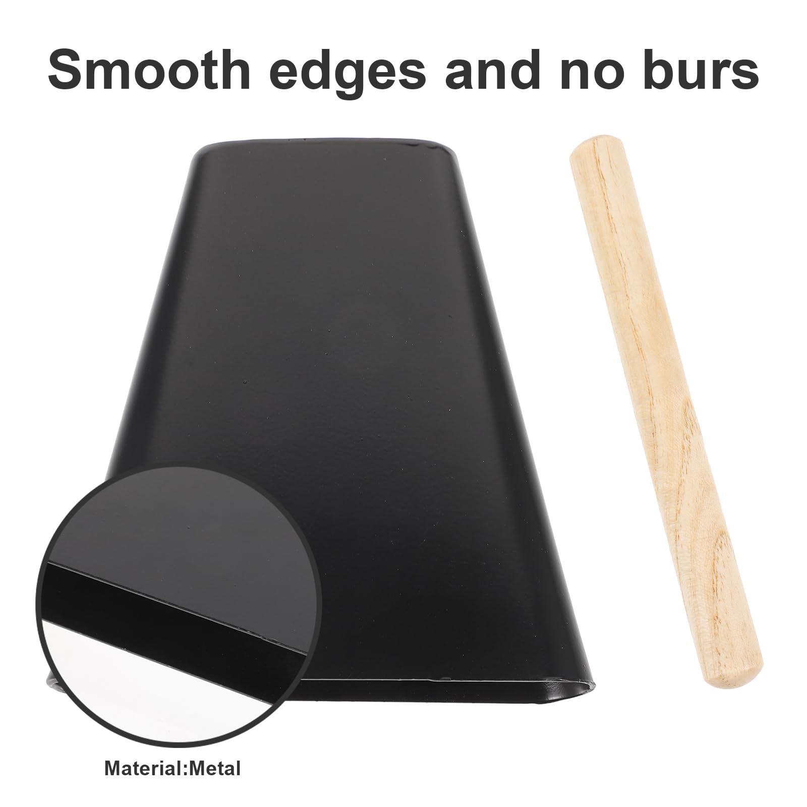 BESTonZON 6 Cerchio Metallo Salsa Bastone Accessori Cencer Musicale Campana Percussioni Manuale Relazioni Pubbliche Sotto Comunione Inox Lp Bambino Manovella Legno Mano Toccando La Campana