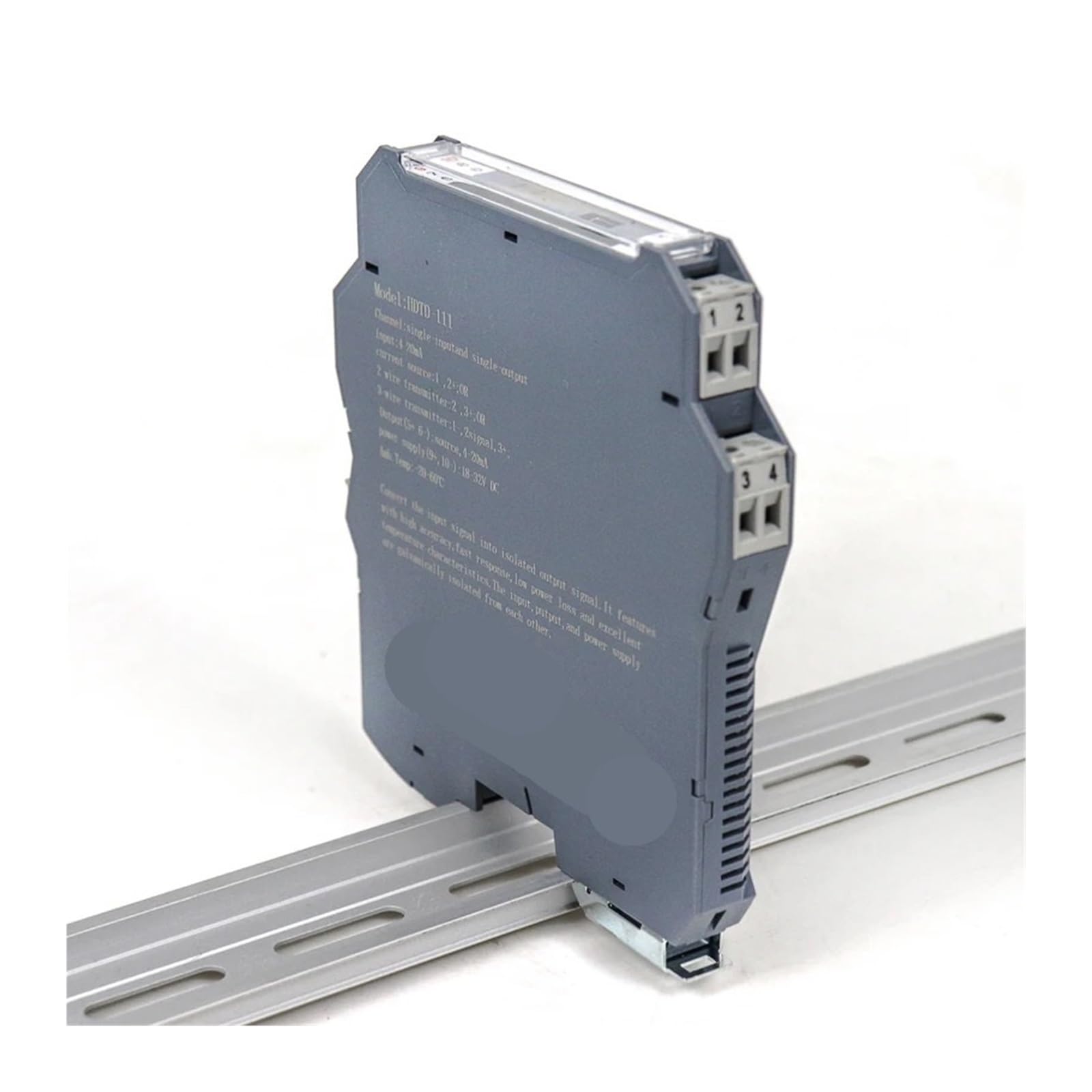 Isolateur de signal rail DIN anti-interférence 0-10V 4-20mA pour automate