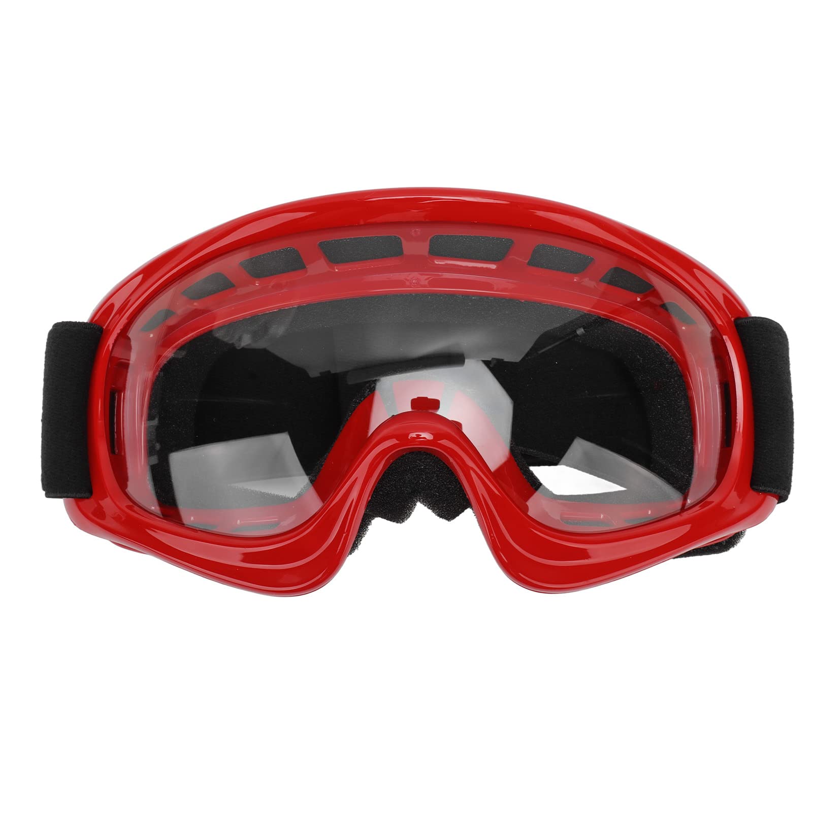 Gogle Pwshymi Dirt Bike, Gogle narciarskie dla dzieci, Profesjonalne, wiatroszczelne, do jazdy na rowerze na świeżym powietrzu, do jazdy na nartach, do jazdy na motocyklu terenowym (czarne) (czer