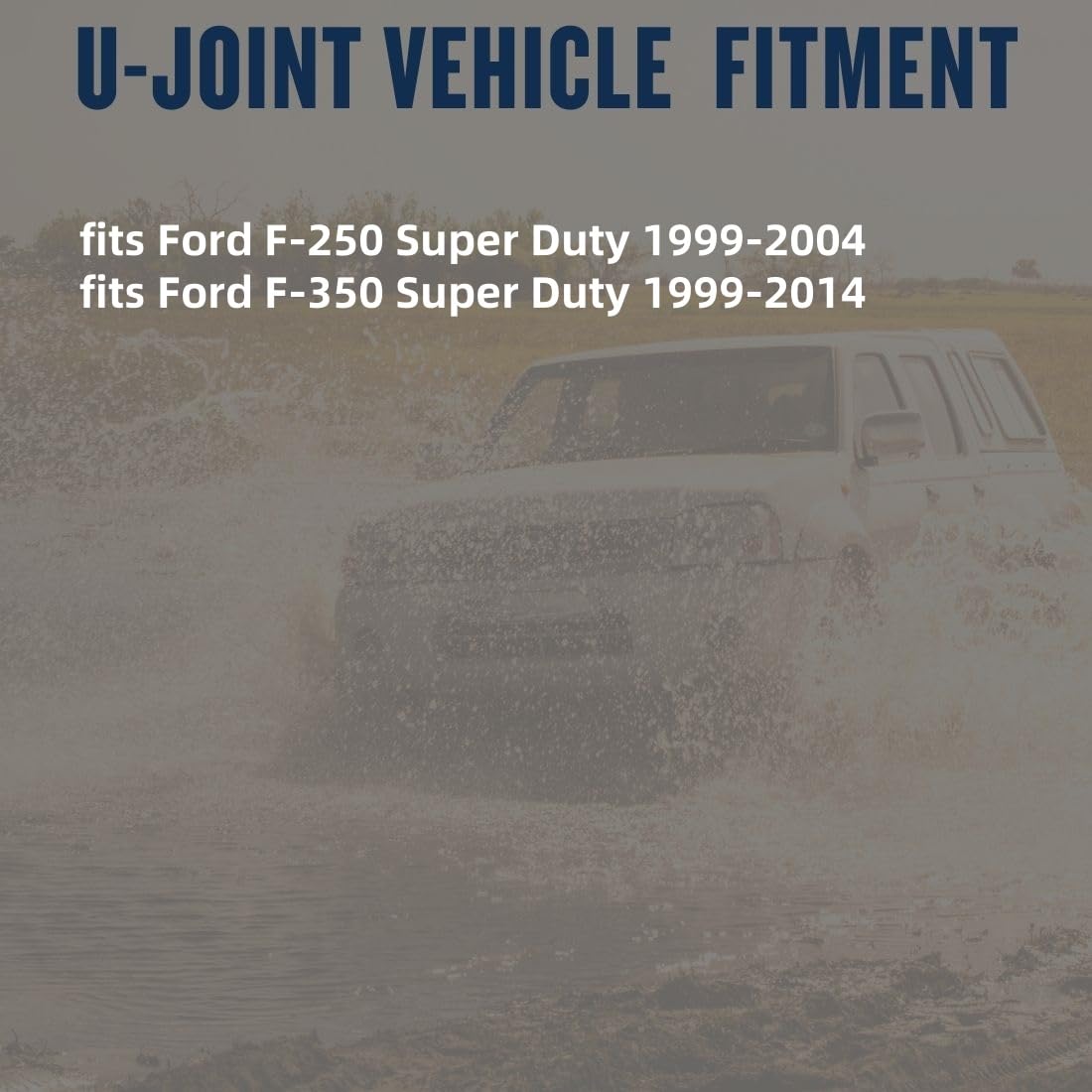 U Joint Kit Universal Joints Replacement fits Ford F-250 Super Duty 5.4L 4WD 1999-2004, fits Ford F-350 Super Duty 5.4L 4WD 1999-2010, fits Ford F-350 Super Duty 6.0L 4WD 2003-2007