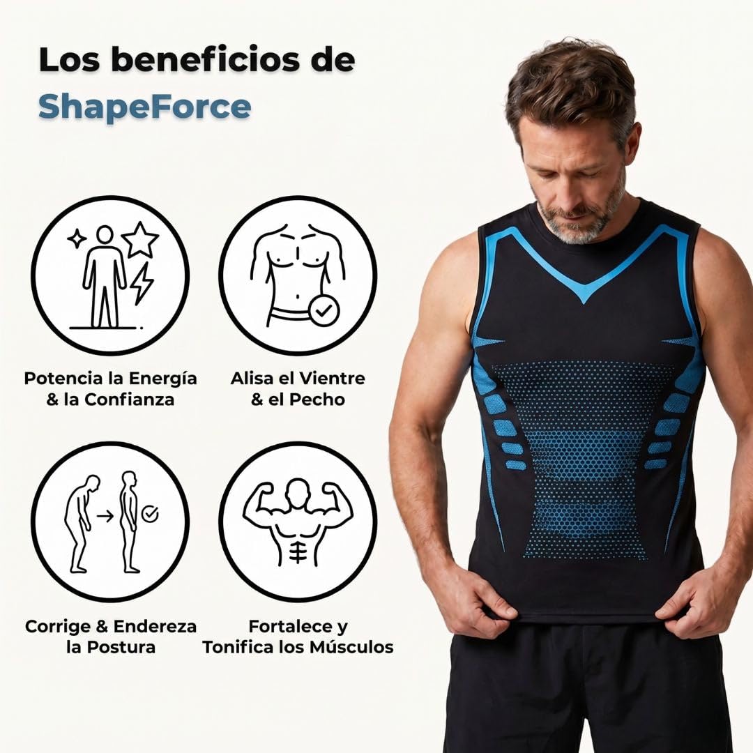 nelyora camiseta reductora hombre,compresión invisible postura S-5XL
