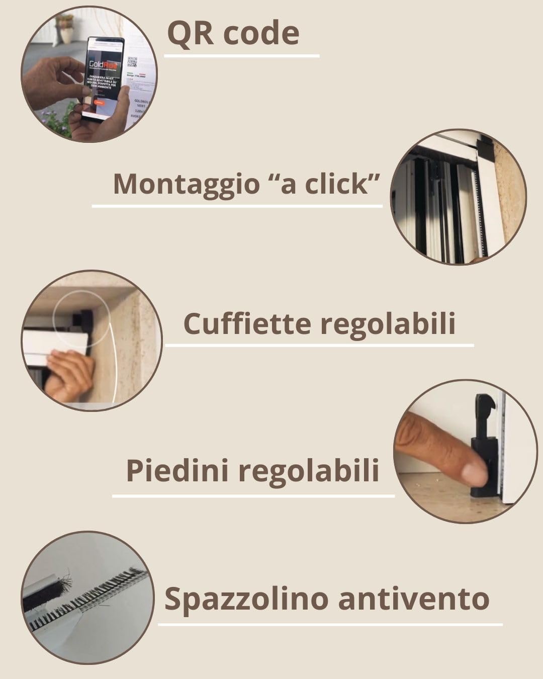 Zanzariera a Rullo Riducibile Verticale fai da te in kit Vari Colori e Misure disponibili (80 x 160, Bianco)