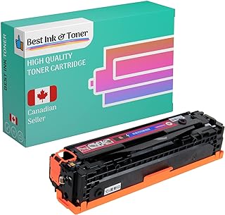 Best High Quality Compatible Toner cartridge for HP 125A CB543A Magenta, for Color LaserJet CM1312 MFP, Color LaserJet CM1312NFI, Color LaserJet CP1210, Color LaserJet CP1215, Color LaserJet CP1515N, Color LaserJet CP1518NI (1 Pack Magenta)