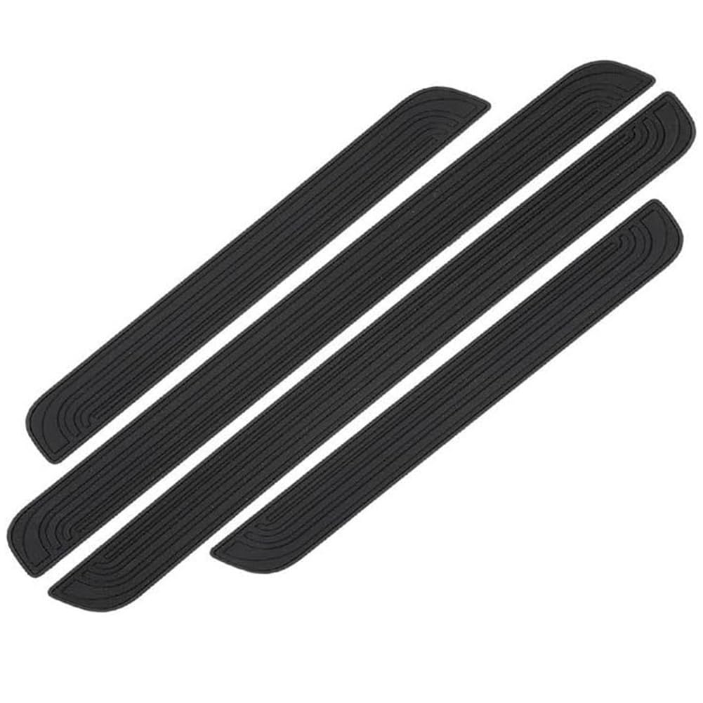 Lintinglihai A/Black Lintinglihi For Dci Duster 3 2024 Cr Door Sill Protectors Set Pvc Rubber Kick Pltes Scuff Gurds Front Rer Scrtch-Resistnt Decortion Ccessories,