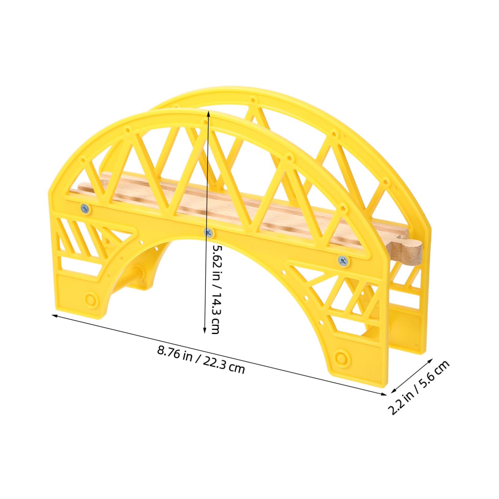 CORHAD Train Track Toys for Boys Boys and Girls Bridge Toys Wooden Train Tracks Set Educational Playset for Logical Thinking