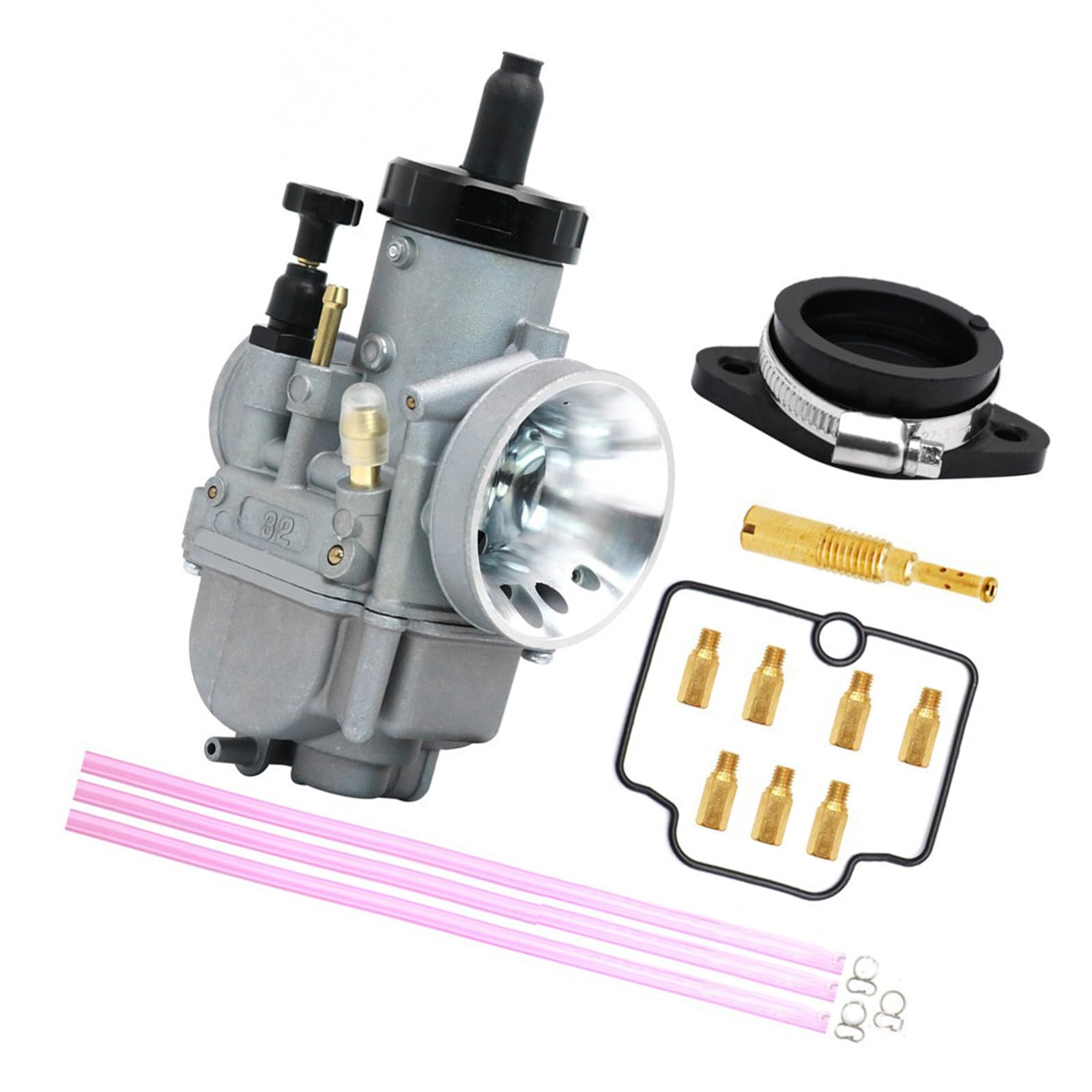 Kit carburatore fuoristrada per moto facile da installare aumenta l'ottimizzazione della miscela di carburanti include parti di montaggio Carburatore per veicoli a sabbia