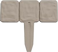 Pure Garden 10-Piece Faux Cobblestone Garden Edging Border - 8ft Interlocking Landscape Trim with Stakes, Putty Color