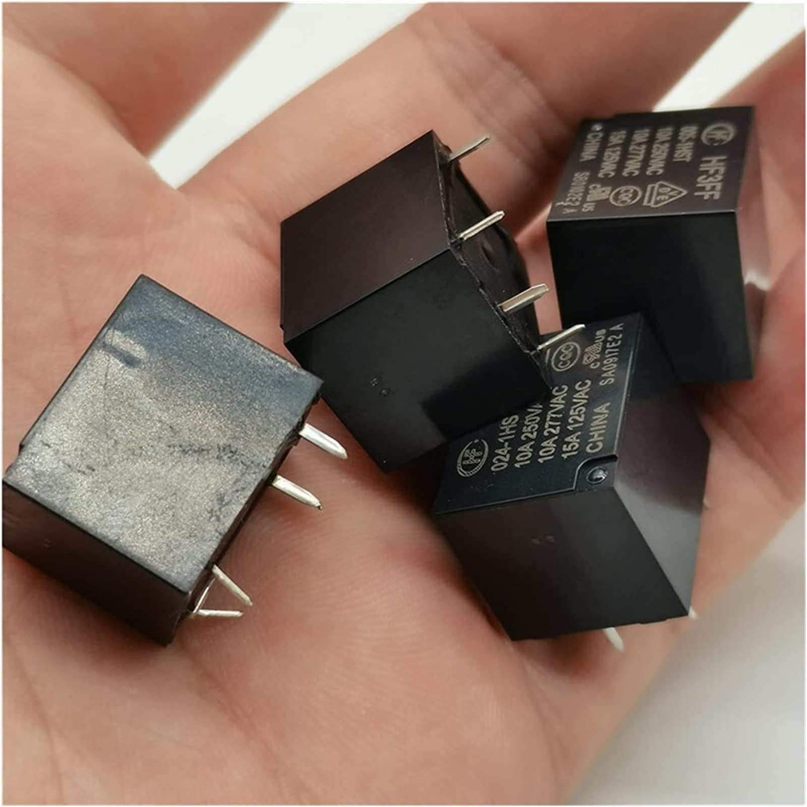 Relé 5pcs HF-3FF-5 005 009 12 012 24 024 for electrodomésticos(HF3FF-024-1HST-4pin)
