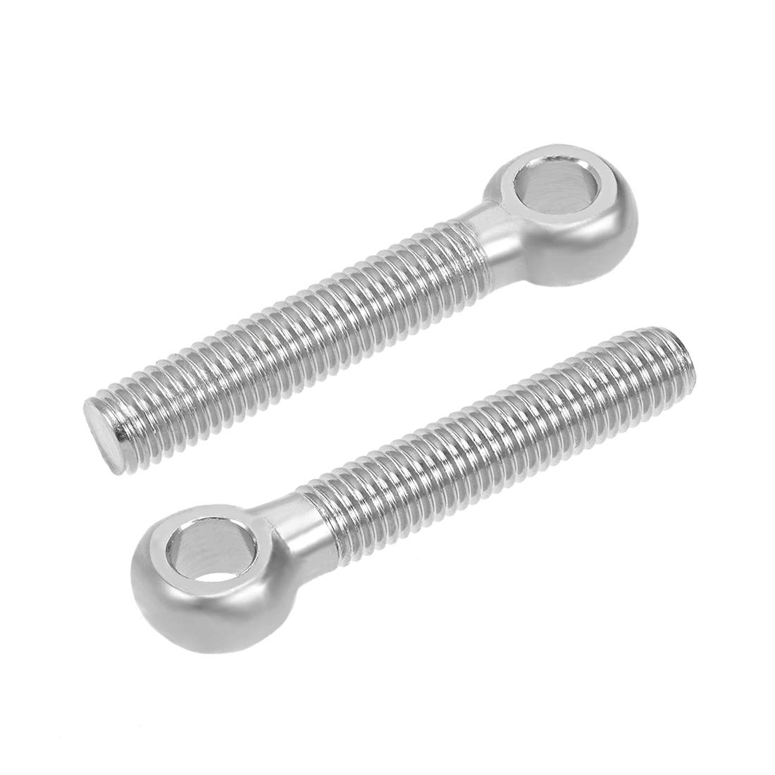 uxcell M12 x 70mm 304 Stainless Steel Machine Shoulder Lift Eye Bolt Rigging 4pcs
