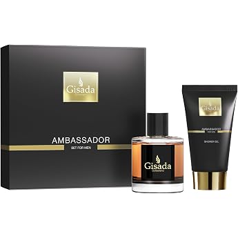 Gisada Ambassador Men Set Eau de Parfum Spray 50 ml + Shower Gel 100 ml