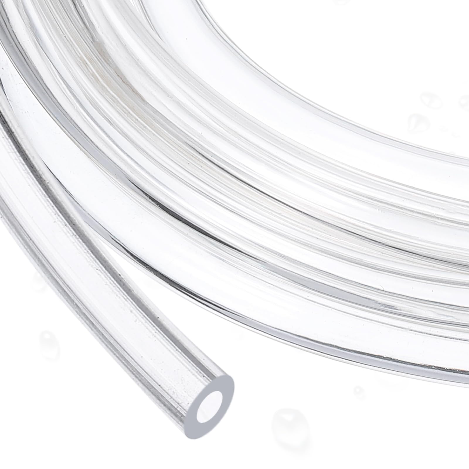 QUARKZMAN Wąż silikonowy 1,6 mm ID x 3,2 mm OD (5 metrów) – gumowy wąż do piwa, elastyczny, nadaje się do kontaktu z żywnością i przezroczysty, do wody pitnej, gospodarstwa domowego i przemysłu