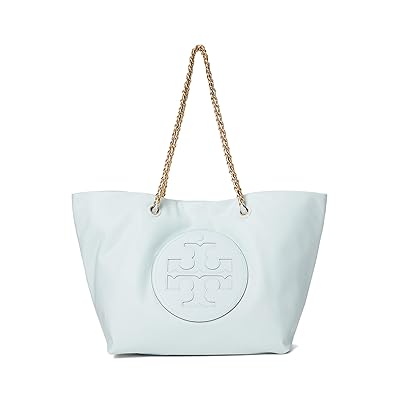 Tory Burch Ella Chain Tote Tote Handbags Ice Blue, Polyester
