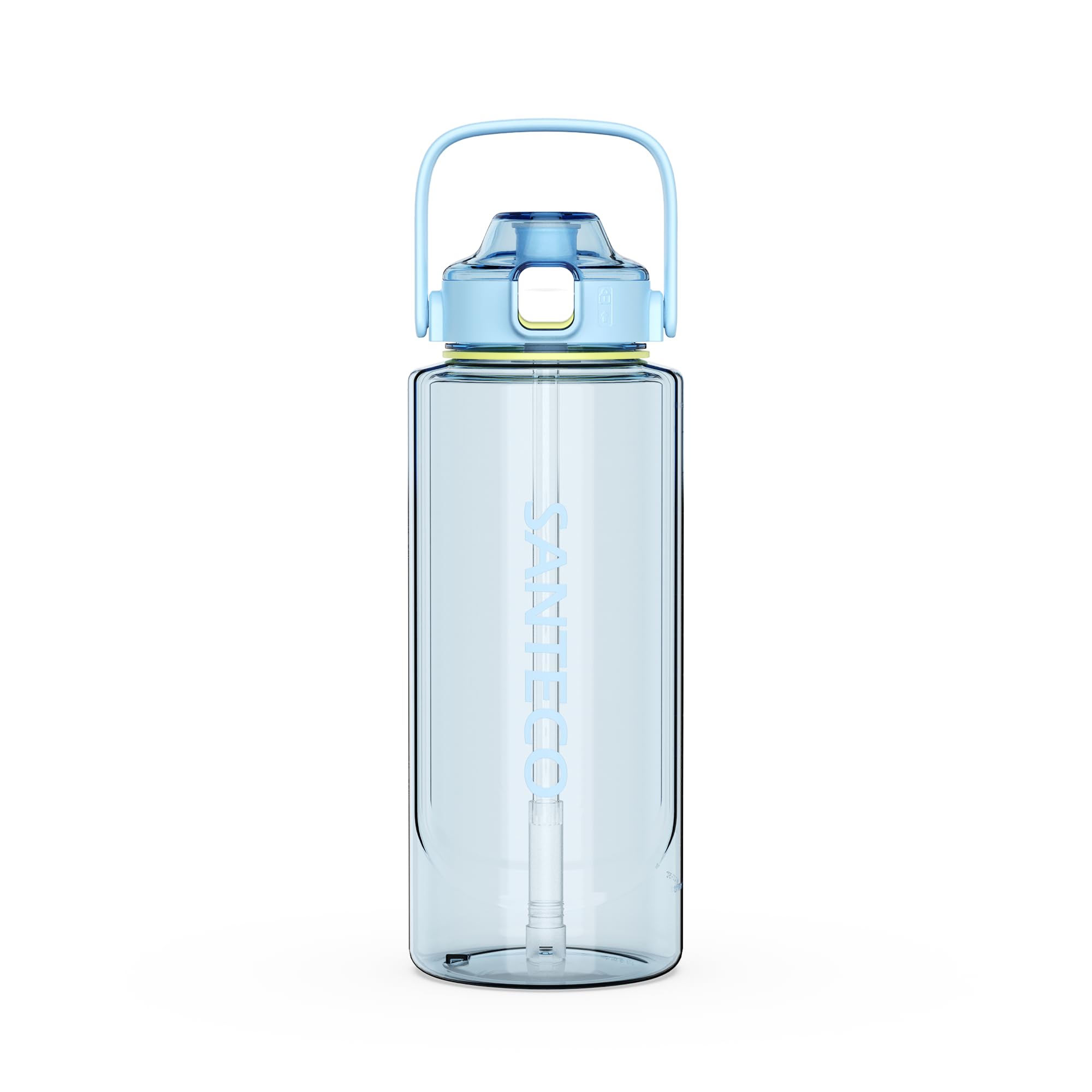 SANTECO 水筒 2000ML ボトル 2リットル BPAフリー ストロー付…