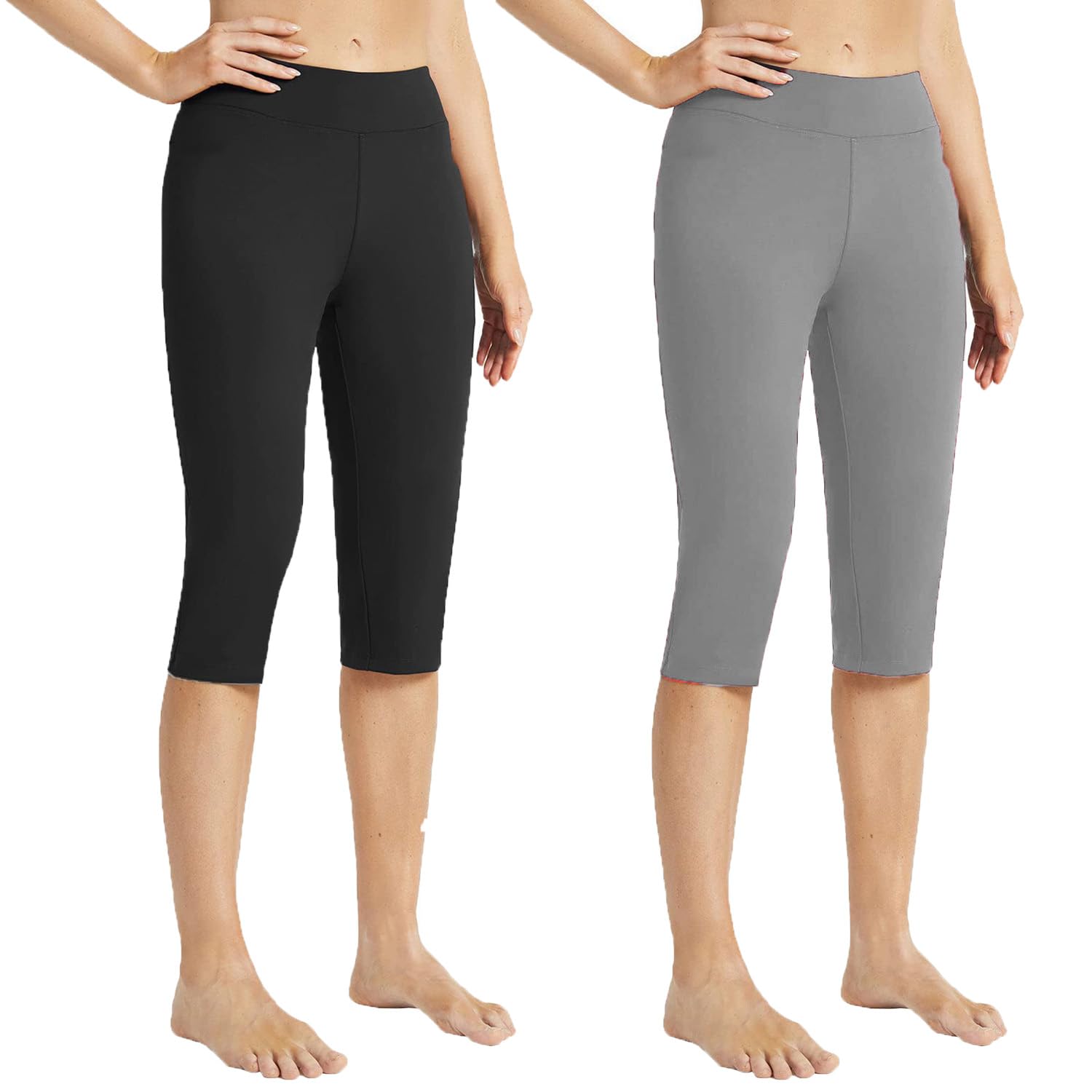 Skinny Fit 3/4 Capris Leggings for Women,Women's/Girls' Capri,Capri Leggings for Women,3/4th Capri for Women Combo of 2 Pack