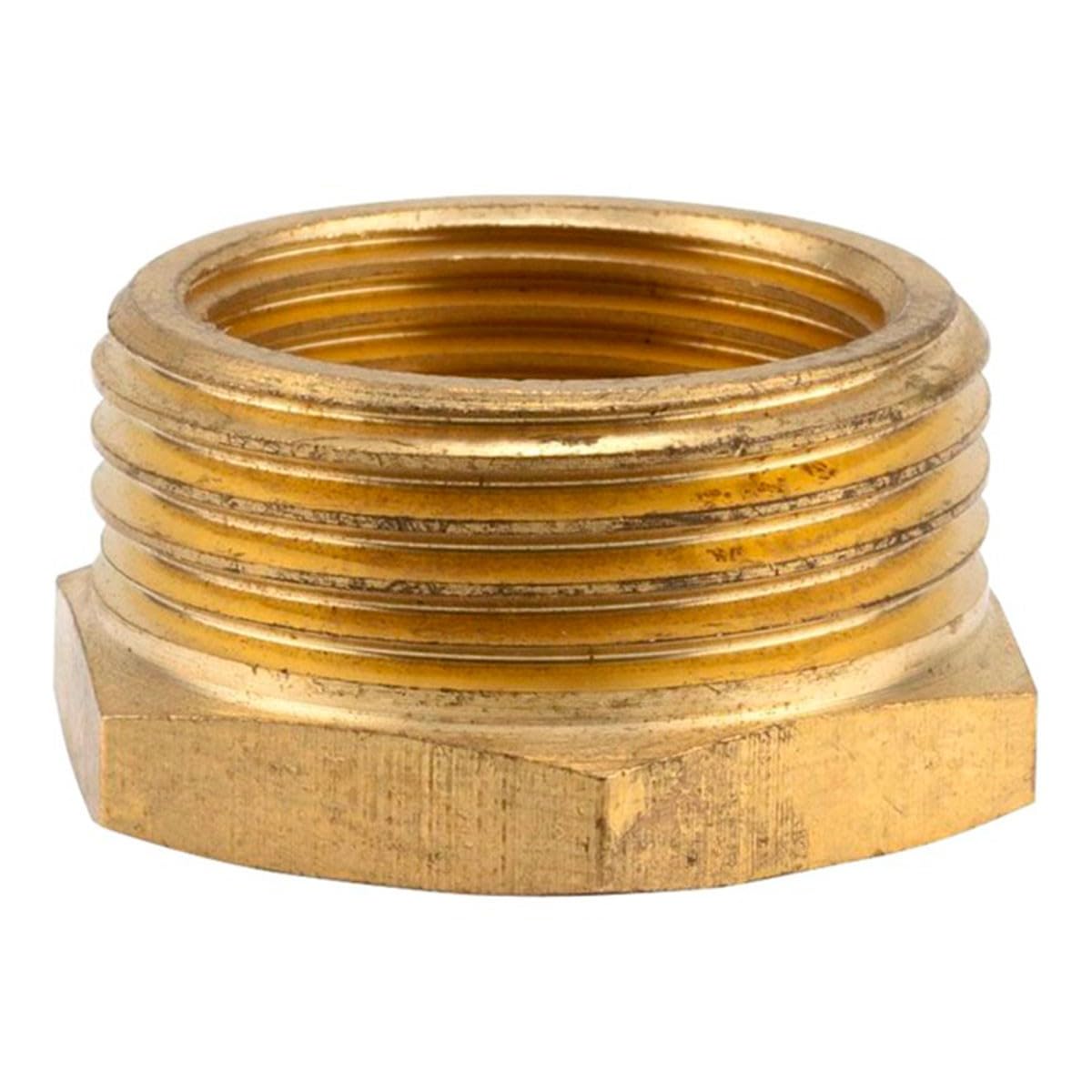 Gardena 33.3 Mm (G 1) External Thread/26.5 Mm (G 3 Brass Reducer: Brass Connecting Piece To The Pipe Connection With A Quick Coupling, 33.3 Mm (G 1 ') - Ag / 26.5 Mm (3/4 ") - Ig (7271-20)