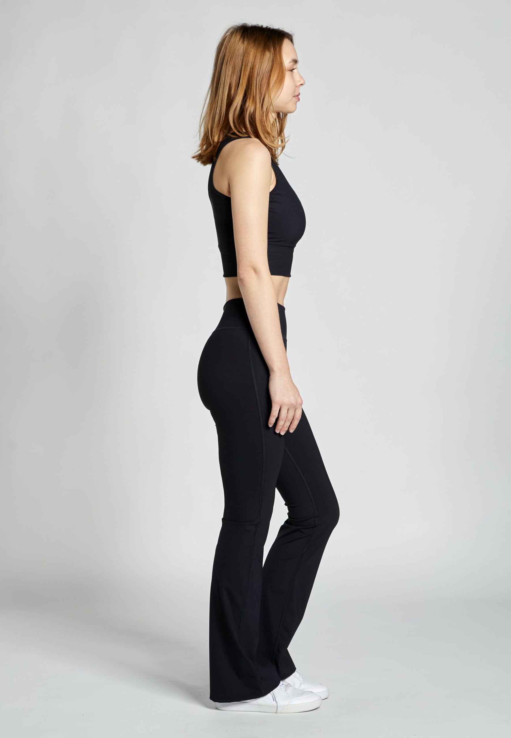 Sportkind Mädchen & Damen Flare Sport, Fitness Hose, Yogahose, Jazzpants, High Waist