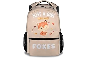 Fox Backpack for Girls Boys, 16 Inch Orange Backpacks for School
