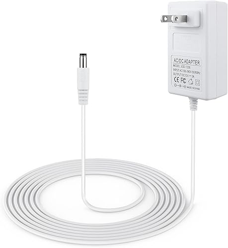 Cable de alimentación de 10 pies para 4moms mamaRoo 4, cargador de 12 V 3 A para columpio de bebé RockaRoo, adaptador de CA, color blanco