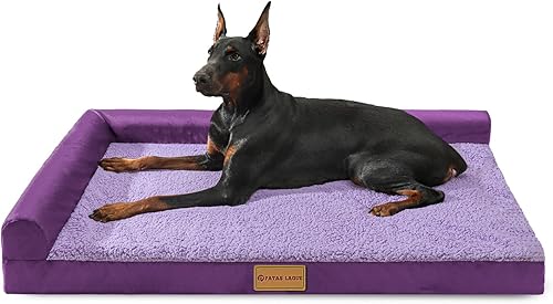 Miniatura 12 de Patas Lague Cama ortopédica XL para perros de tamaño grande de 42 x 28 pulgadas, sofá cama grande impermeable para mascotas con funda extraíble