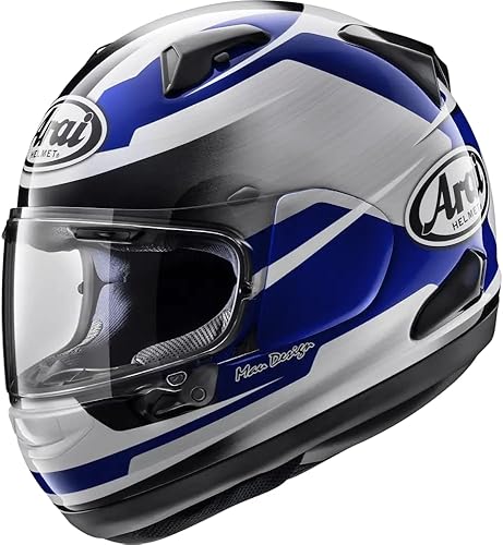 Arai Quantum-X - Casco de motocicleta de acero para adultos, color azul, mediano