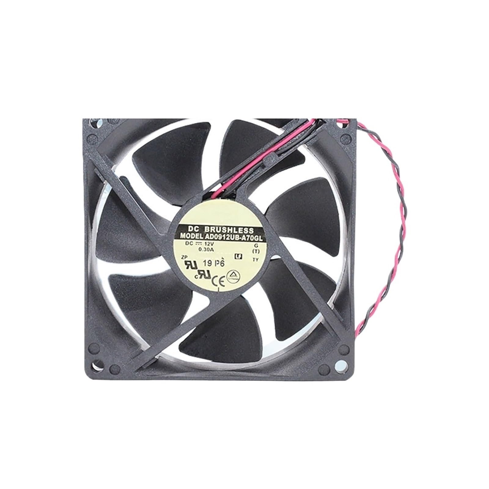 YLPWKMVZ Case Cooling Fan DC12V 0.3A 92 * 92 * 25MM 2wire 56CFM AD0912UB-A70GL