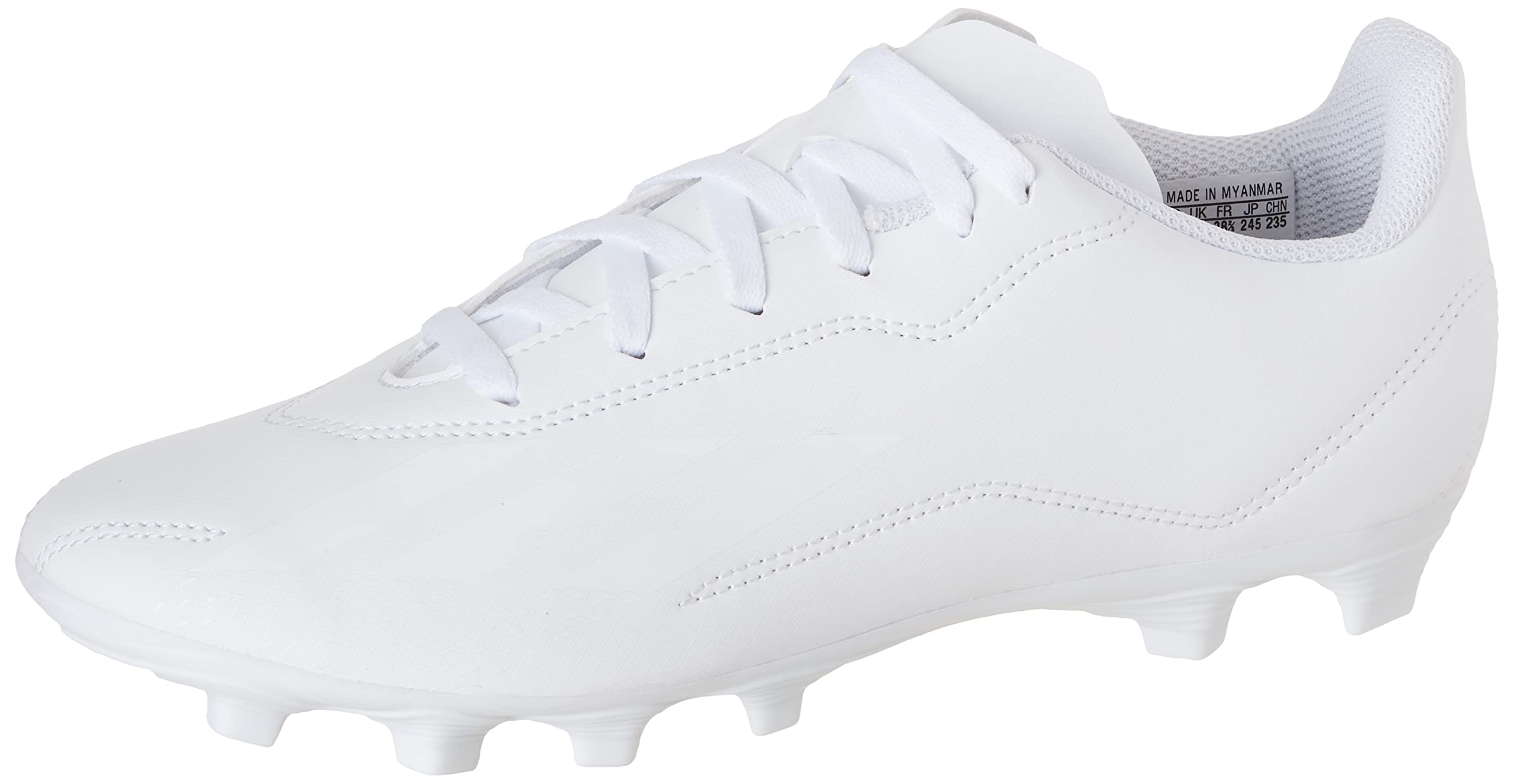 adidas Unisex-Child X Speedportal.4 Flexible Ground Soccer Shoes (White/Zero Metallic/Black, US Footwear Size System, Little Kid, Numeric, Medium, 3)