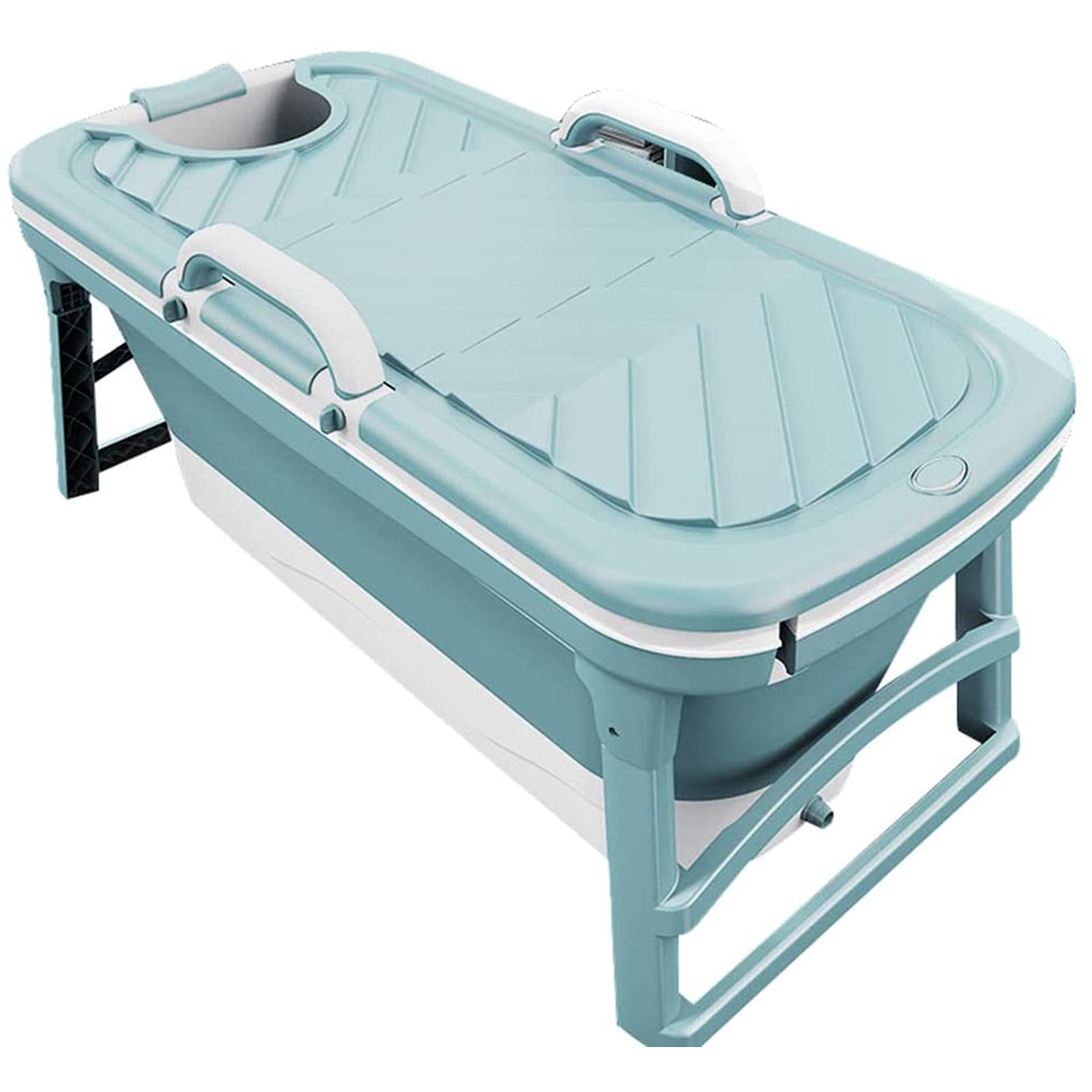 FAXIOAWA Bañeras Independientes, bañera Plegable portátil, bañera de baño Plegable para Adultos, bañera de pie para Cabina de Ducha
