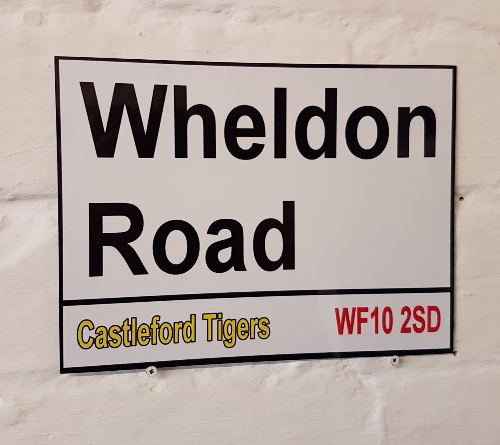 Yelacecca Tin Sign A37475 New Metal Street Sign Castleford Tigers Wheldon Road Street Sign 8X12 Inches