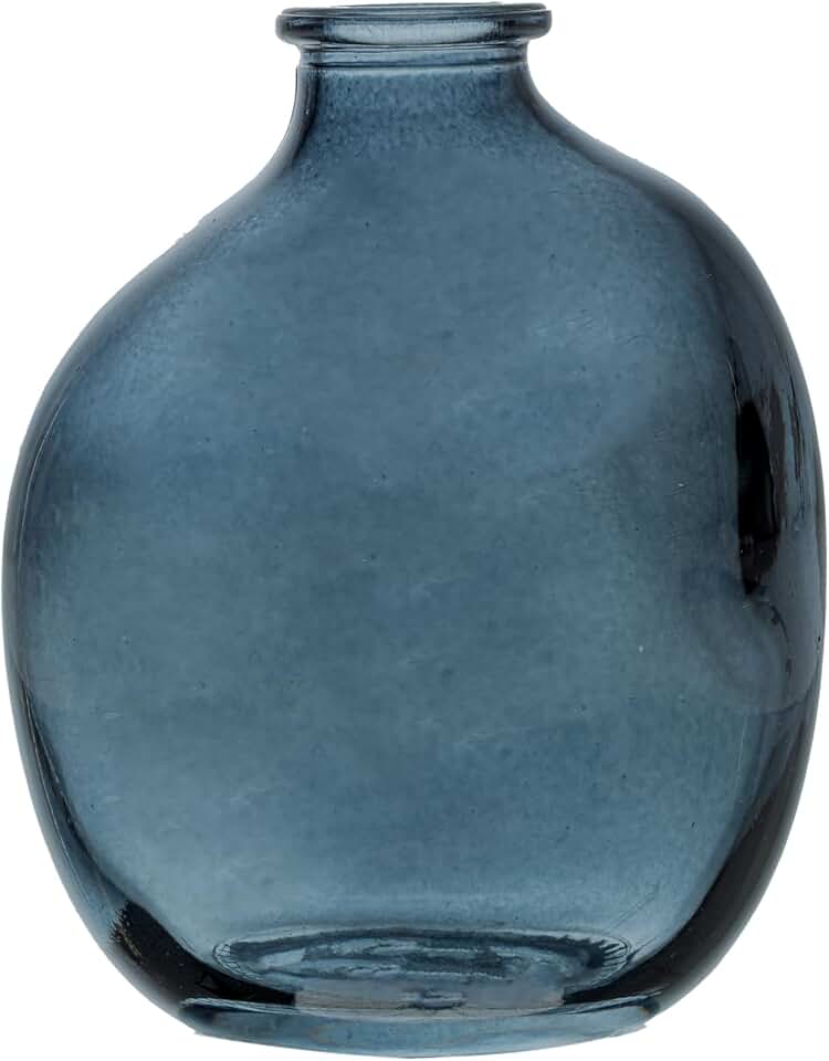 WOLFF - Vaso Organics 9cm x 5,5cm x 11cm Azul Vidro