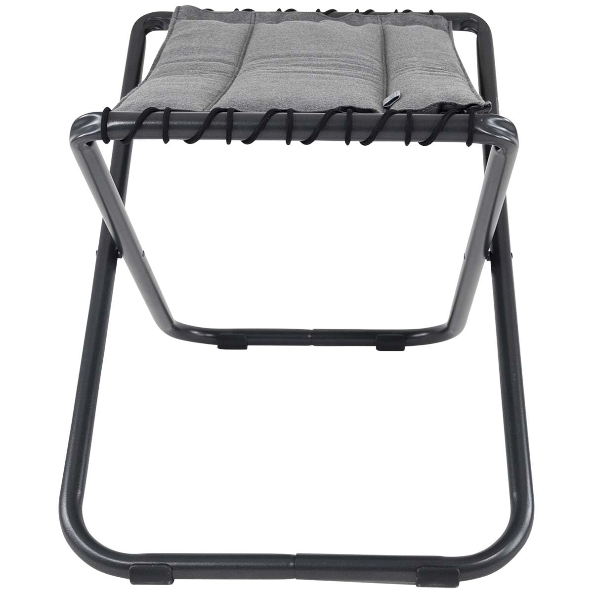 Crespo Falthocker AP306 TexComfort Camping Klapphocker Angel Hocker Polster Alu Hellgrau