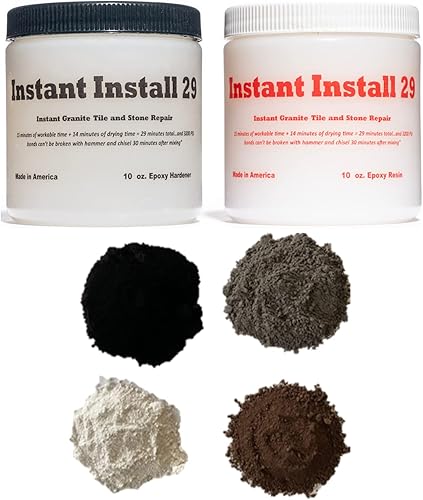 Instale instantáneamente 29  20 onzas de epoxi con tinte EZ-Tint, paquete de 4 (0.11 onzas cada uno)  Secar en 29 minutos, sin cinta, permanente,