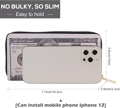 Miniatura 3 de LUI SUI - Billetera de cuero con billete billete para hombre para tarjetas de crédito