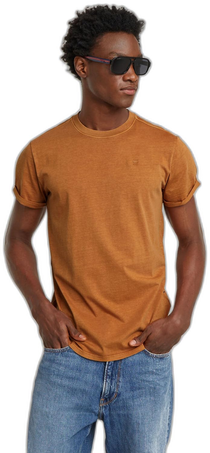 G-Star Men's Lash Overdeyed T-shirt, Brown (rodeo gd D16396-2653-G704), XS