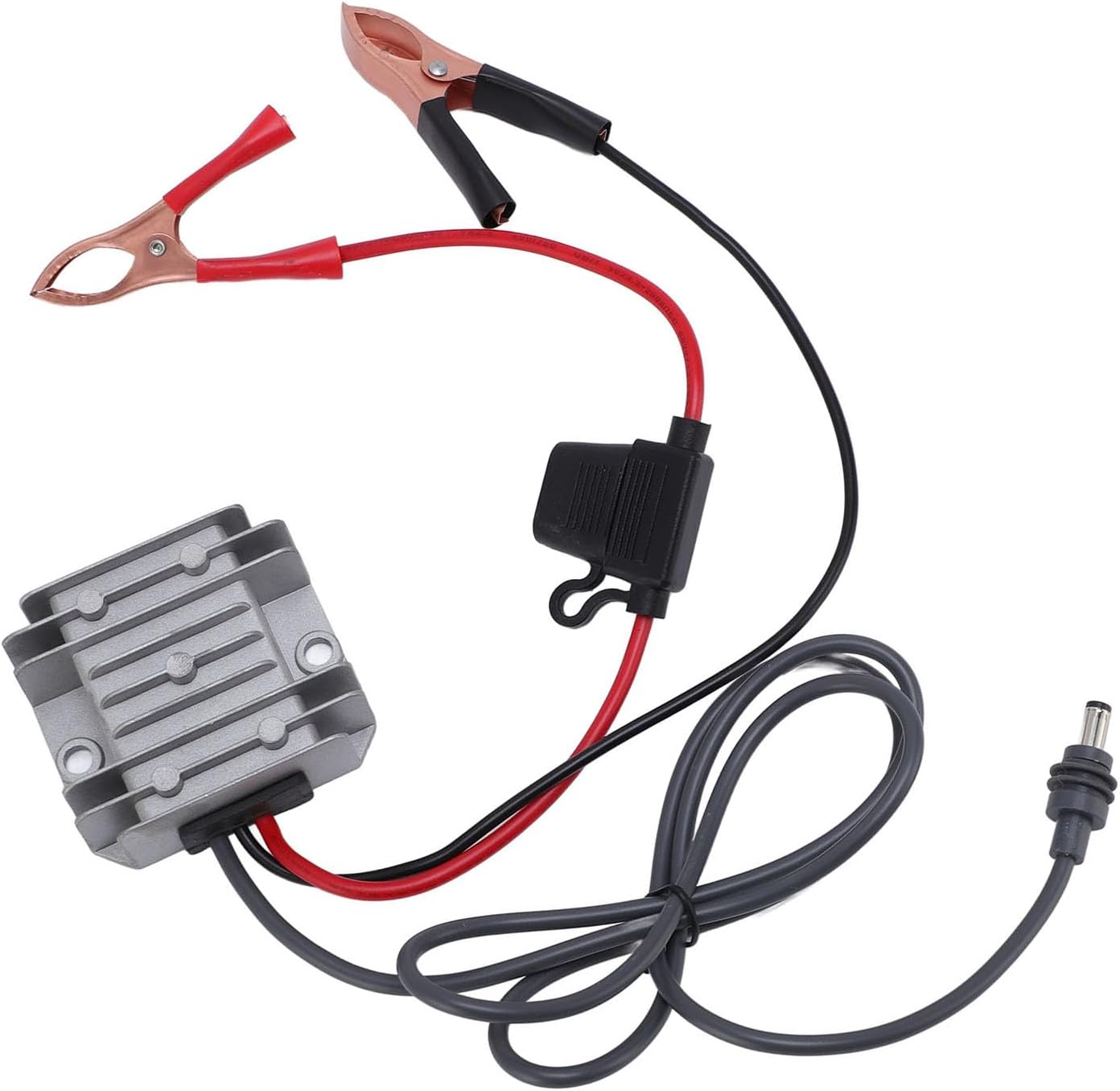 VINGVO Satellite Power Converter, 12V 24V to 30V 3.5A Step Up Converter for Mini with Alligator, Extension Cable Internet Kit Stable Output for RV Outdoor Use